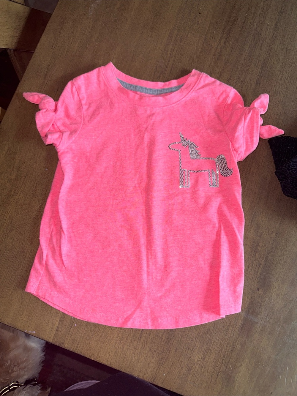Cat & Jack Baby Girl Pink Unicorn Shirt Size 4t